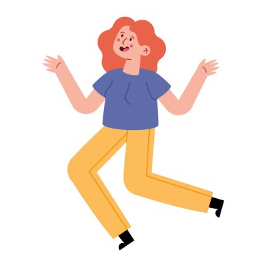 dans eden mutlu genç izole ikon