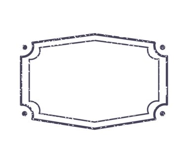 posta pulu eski tarz simgesi izole edildi