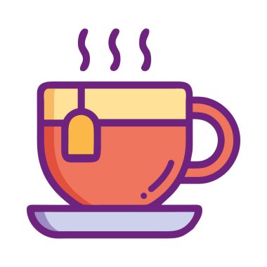 Rahatlamak ve iyileşmek için dumanı tüten bir fincan bitki çayı.