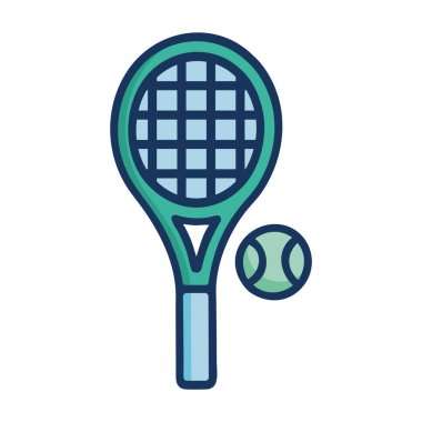 Profesyonel bir tenis raketi. Rekabetçi ve eğlence amaçlı oyunlar için kullanılan bir top.