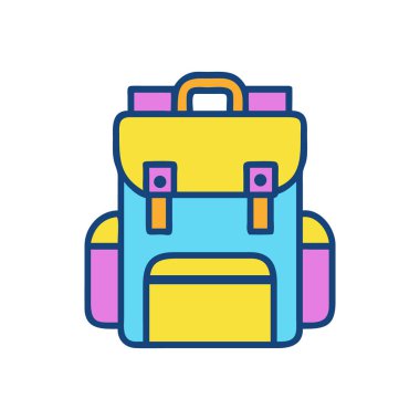 Macera ve keşif için cepleri ve kayışları olan modern seyahat sırt çantaları