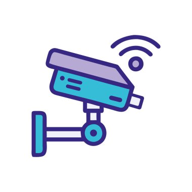 Evde izleme için kablosuz bağlantıya sahip akıllı bir güvenlik kamerası