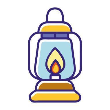 Kamp yapmak ve seyahat etmek için kullanılan klasik bir fener.