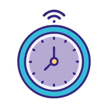 Zamanlama ve alarmlar için kablosuz bağlantıya sahip akıllı bir saat