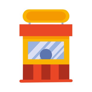 Su parkında giriş bileti almak için bilet gişesi.