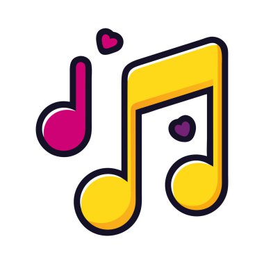 Rock and roll temasıyla ilgili bir müzik nota simgesi