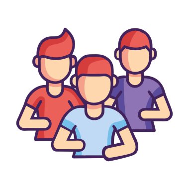 Grup çalışması etkinlikleri için bir takım simgesi