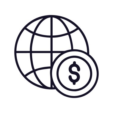 Küresel gıda işini simgeleyen madeni paralarla dolu bir dünya.