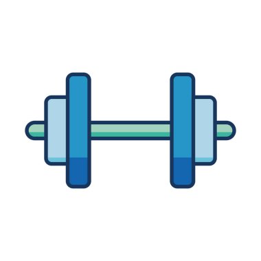 Dayanıklılık eğitimi ve spor için kullanılan ağır bir halter.