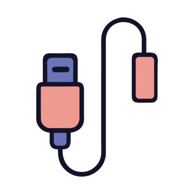 Kablolar yükleniyor teknik aygıt çizimi