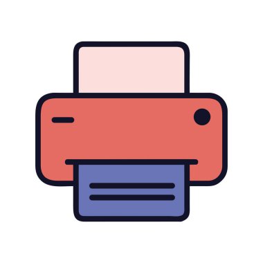 Yazıcı aygıtı teknisyen çizimi