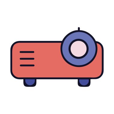 Projektör aygıtı teknisyen çizimi