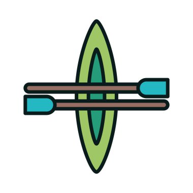 Nehir ve göl keşfi için gerekli bir kano küreği.