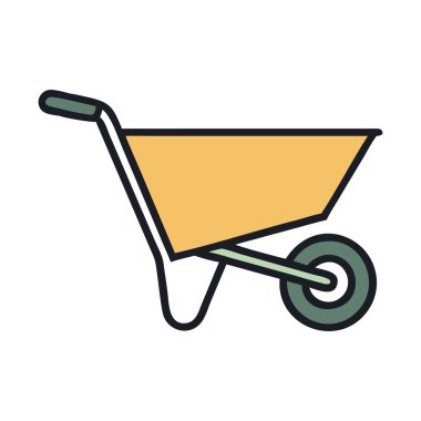 Sürdürülebilir organik tarım için kullanılan bir el arabası.