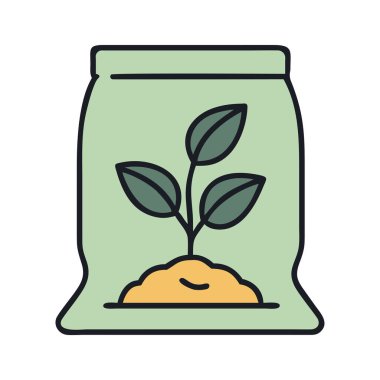 Organik tarımda kullanılan bir tohum torbası.