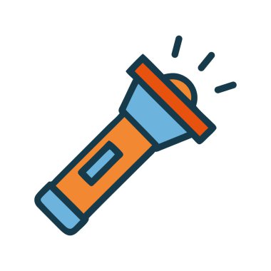 Görüş için parlak bir kirişli bir el feneri yap