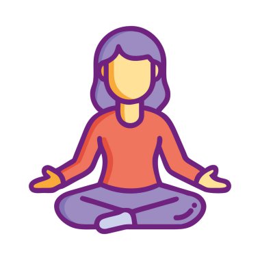 Nilüfer yogası pratiği yapan biri iç huzur ve farkındalık için poz verir.