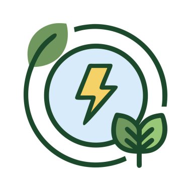 bir yaprak ve enerji ile sürdürülebilir güç çözümleri