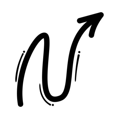 Soyut çizgili ok akış dinamik çizimi