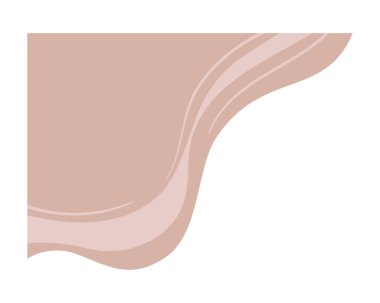 Yumuşak dalgalı çerçeve modern tasarımı ile soyut kenarlık