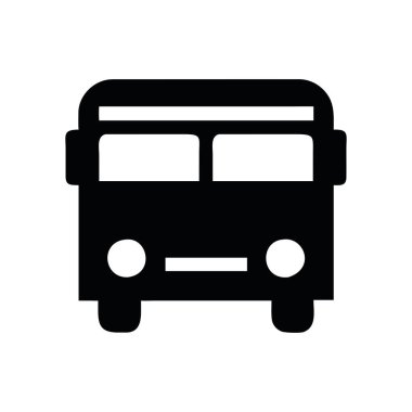 Otobüs ön görünümü toplu taşıma ve şehir seyahati