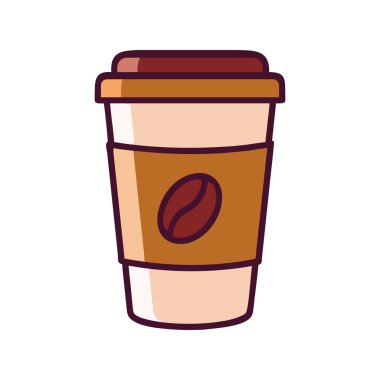 Kahve kültürü ikonlu kahve fincanı.