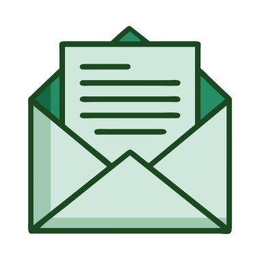 Çevre paketleme geri dönüşümlü zarf yeşil illüstrasyon