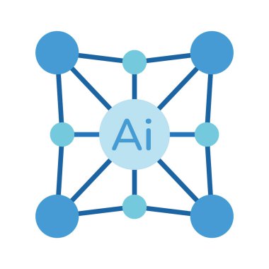 Üretici AI ağ simgesi illüstrasyonu