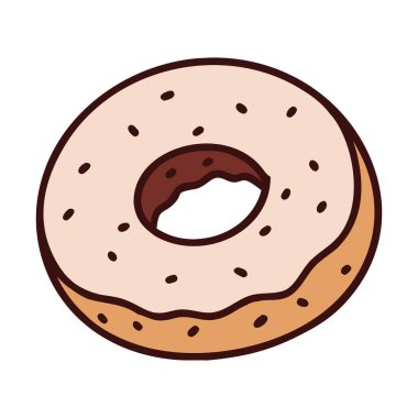 Donut ve tatlı bir kahvaltı ikramı.