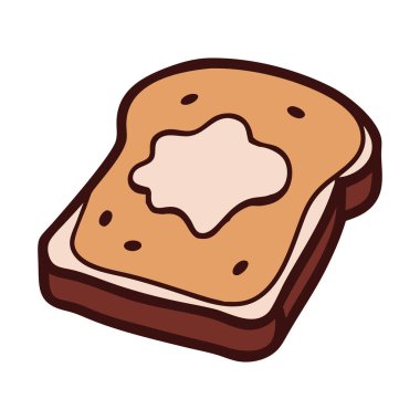 Tereyağlı tost. Kolay ve klasik bir kahvaltı.