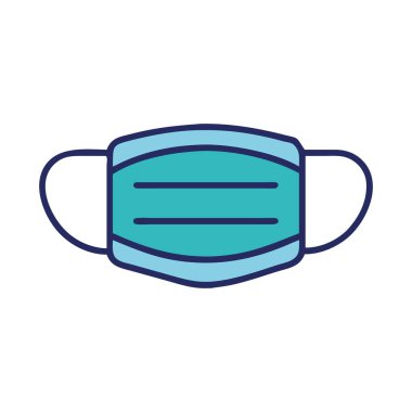 İlaç endüstrisi tıbbi yüz maskesi resimleme