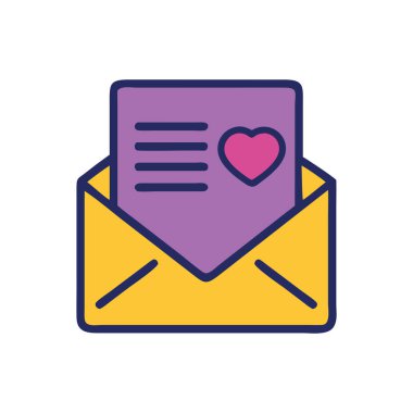 Yıldönümü aşk harfi simgesi çizimi