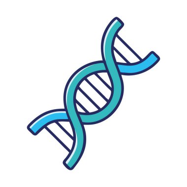 İlaç endüstrisi tıbbi DNA ikonu çizimi