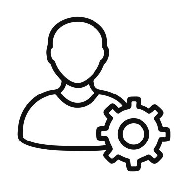 Yönetici simgesi kullanıcı profili yönetim sistemi