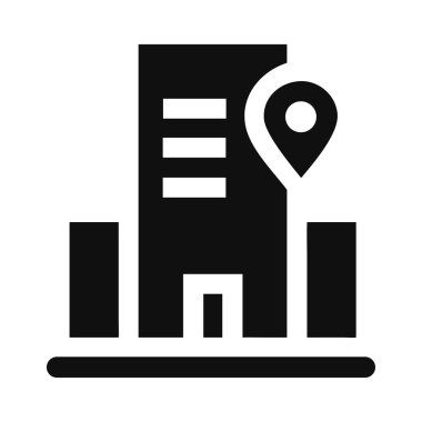 Ofis adresi şehir konumu pin haritası tasarımı