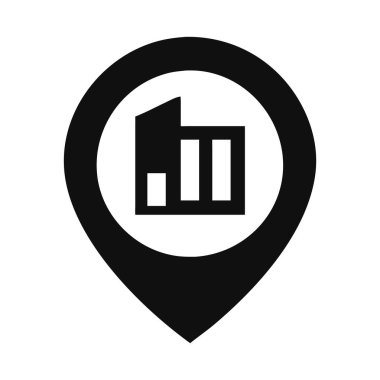 Ofis adresi konumu iş hedefi simgesi