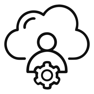 Yönetici simgesi bulut yapılandırma ayarları teknolojisi