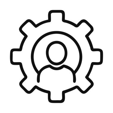 Yönetici simgesi dişli profil sistemi yapılandırma ayarları yönetim teknolojisi denetimi