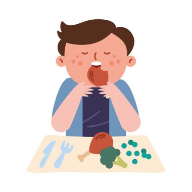 Sağlıklı beslenen çocuk iyi alışkanlıklar çizer.