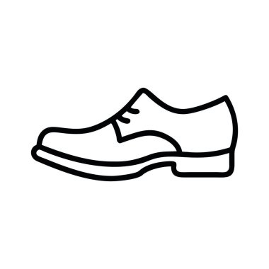 Düğün taslak ikonu, resmi ayakkabı stili.