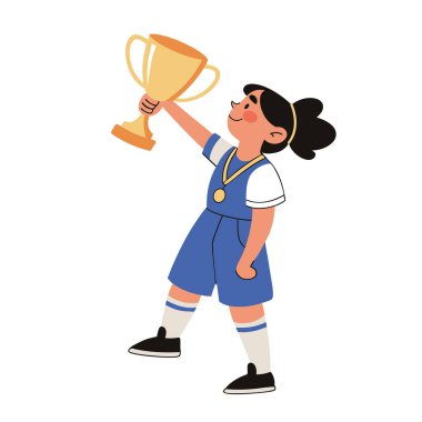 Öğrenci Atleti Zafer Simgesini Kutluyor