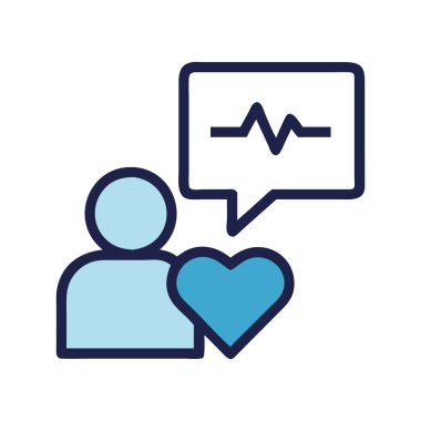 Kalp doktoru hasta danışmanlığında.