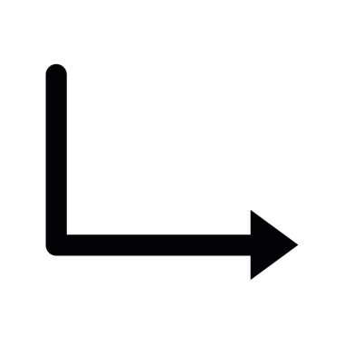 Dirsek Oku Sağ Açı Yönü Sembolü