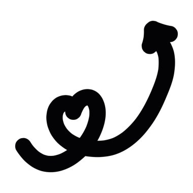 Dirsek Oku Dekoratif Kalp Simgesi