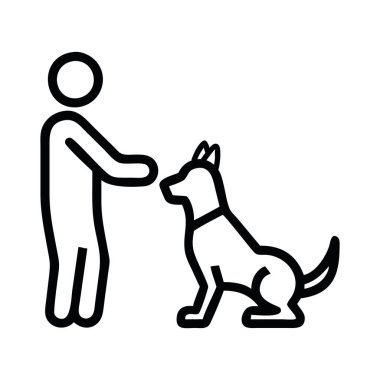 Evcil hayvan evlat edinme ikonu bir köpekle bağ kuruyor
