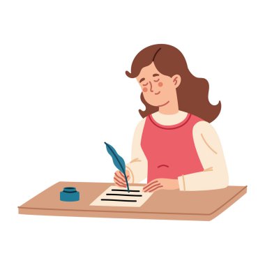 Mektup Yazan Kadın Ayrı Tasarım