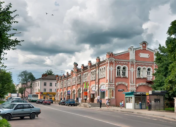 Klintsy Russia July 2012 Monument Architecture Trade Rows 受国家保护 位于Oktyabrskaya街 — 图库照片