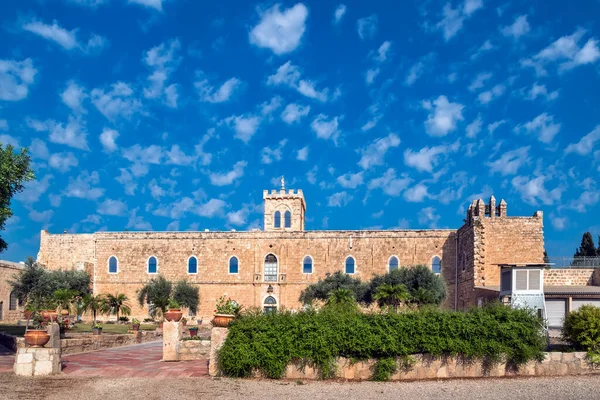 이스라엘의 이탈리아 가톨릭 수도원 베이트 스톡 이미지