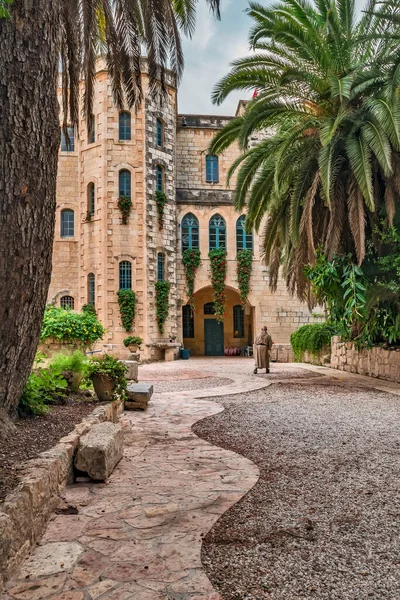 耶路撒冷阿拉伯郊区本笃会修会主复活天主教修道院Abu Ghosh 图库图片