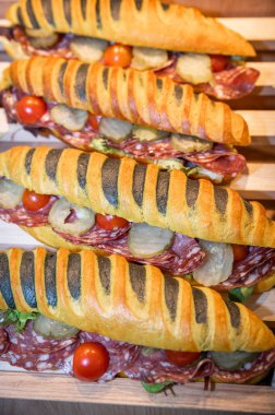 Fast food sandwich for dinner or lunch